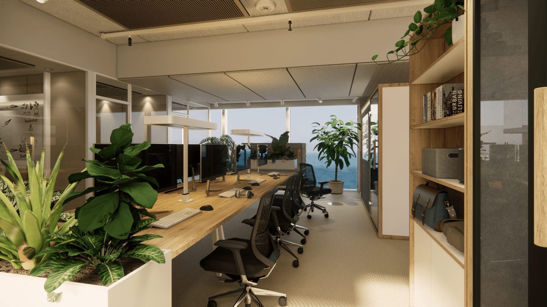 Diseño de interiores en la oficina